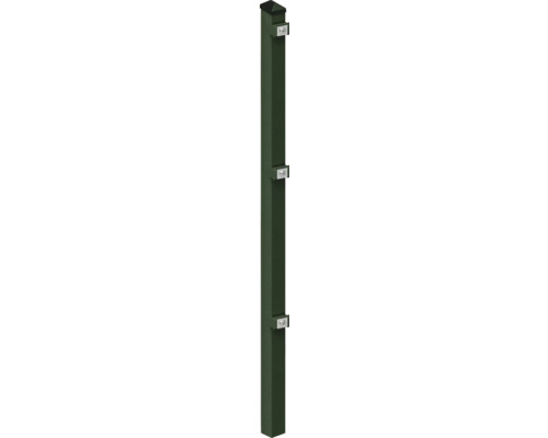 Pfosten 6 x 4 x 140 cm für Zaun 83 cm Höhe RAL 6005 moosgrün Pfosten 6 x 4 x 140 cm für Zaun 83 cm Höhe RAL 6005 moosgrün