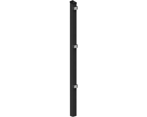 Pfosten 6 x 4 x 140 cm für Zaun 83 cm Höhe RAL 7016 anthrazit Pfosten 6 x 4 x 140 cm für Zaun 83 cm Höhe RAL 7016 anthrazit