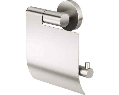 Porte-papier toilette en métal avec couvercle