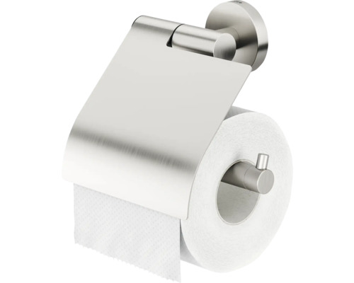 Porte papier toilette avec couvercle et rouleau de papier toilette