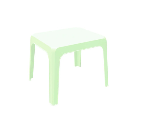 Table pour enfants Jan en plastique 59,7x59,7x53 cm menthe aqua