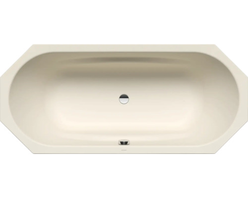Baignoire KALDEWEI VAIO DUO 8 953 80 x 180 cm warm beige 20 mate 233300010661 Baignoire rectangulaire vue de dessus avec bonde au centre.