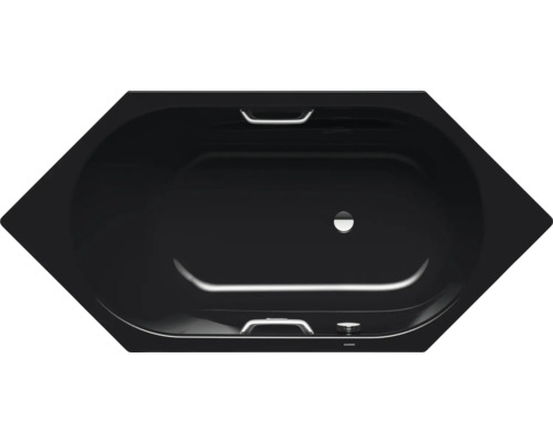 Baignoire KALDEWEI VAIO 6 STAR 959 90 x 190 cm noir brillant 233900010701 Vue de dessus d''une baignoire d''angle noire