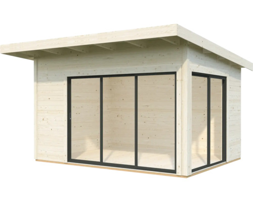 Abri de jardin moderne avec grandes façades vitrées