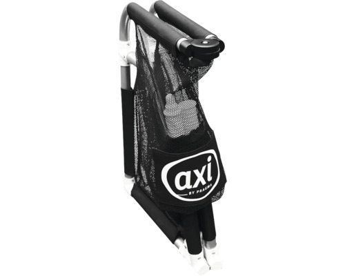 Logo Axi sur un sac de rangement pour filet de badminton