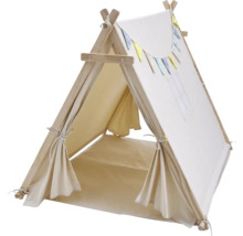 Tente de jeu en tissu et en bois