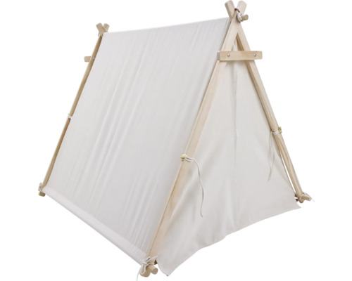 Tente de jeux en bois et en tissu