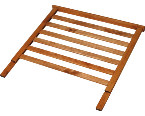 Rehausse pour treillis pour plantes dobar Kubus 78 x 5 x 78 cm marron clair Sommier à lattes en bois pour lits