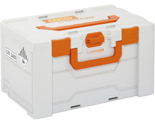 Cemo Li-Safe-Box zur sicheren Aufbewahrung und zum Transport von Lithium-Ionen-Batterien