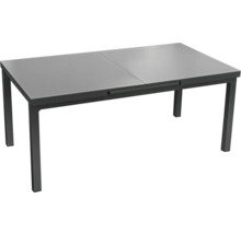 Ausziehbarer Gartentisch mit Metallgestell