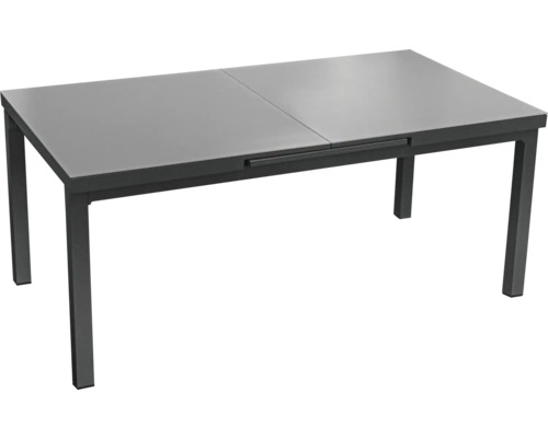 Dining-Tisch bellavista Boston 100 x 77 cm Aluminium/Glas grau