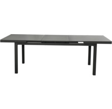 Ausziehbarer Gartentisch mit Metallgestell