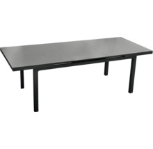 Ausziehbarer Gartentisch mit Metallgestell