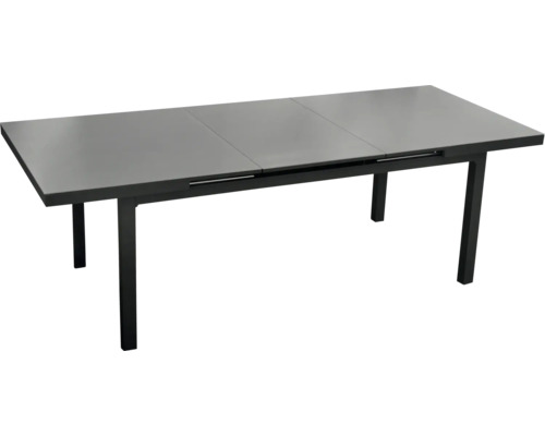 Ausziehbarer Gartentisch mit Metallgestell