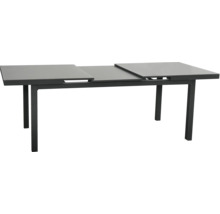 Ausziehbarer Gartentisch mit Metallgestell