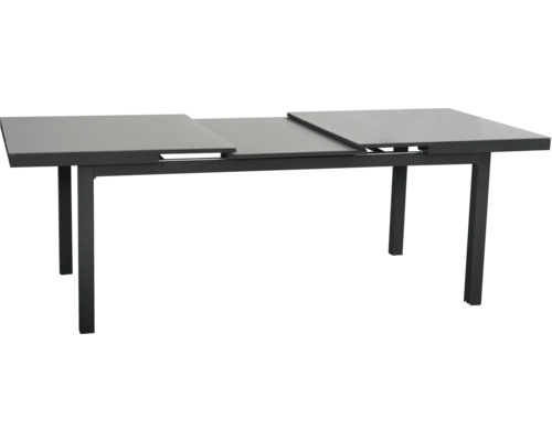 Ausziehbarer Gartentisch mit Metallgestell