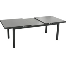 Ausziehbarer Gartentisch mit Metallgestell