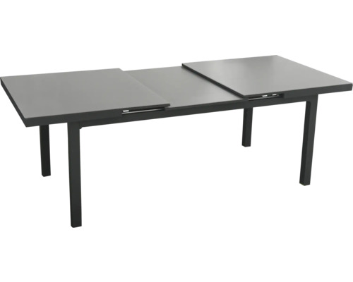 Ausziehbarer Gartentisch mit Metallgestell