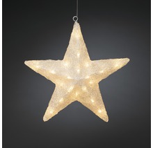 Beleuchteter Stern aus Kunststoff zum Aufhängen als Weihnachtsdekoration