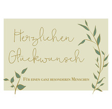 Postkarte Herzlichen Glückwunsch 14,8x10,5 cm