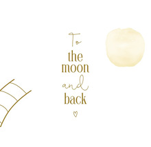 Postkarte To the moon and back 14,8x10,5 cm