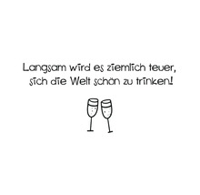 Postkarte Die Welt schön trinken… 14,8x10,5 cm