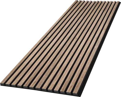 Panneau acoustique plaqué teinte noyer 2600 x 560 x 18 mm