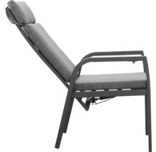 Gartenliege mit verstellbarer Rückenlehne und Polster