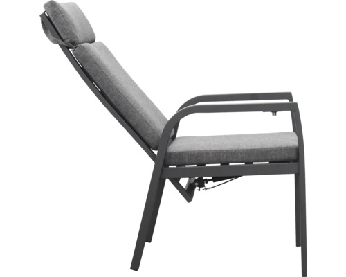Gartenliege mit verstellbarer Rückenlehne und Polster