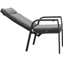 Gartenliege mit Armlehnen und Polster