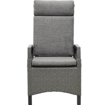 Chaise de jardin avec accoudoirs et dossier rembourré