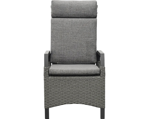 Chaise de jardin avec accoudoirs et dossier rembourré