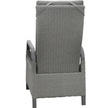 Fauteuil de jardin en rotin avec accoudoirs et dossier