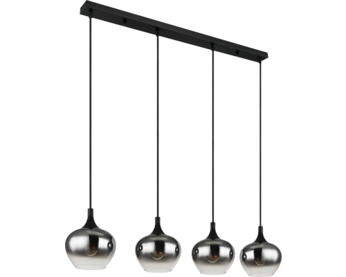 Pendelleuchte mit vier Lampenschirmen