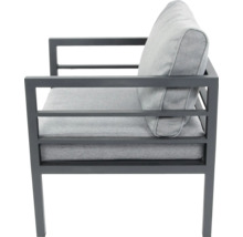 Chaise de jardin avec cadre métallique et rembourrage