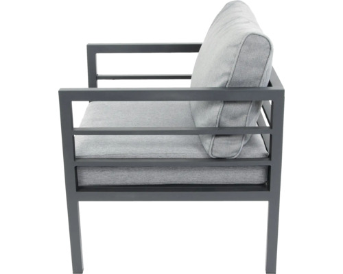 Chaise de jardin avec cadre métallique et rembourrage