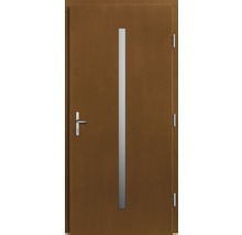 Porte intérieure avec ouverture vitrée et garniture de poignée