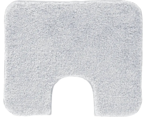 Tapis contour WC Grund avec découpe 50 x 60 cm gris