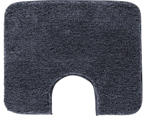 Tapis contour WC Grund avec découpe 50 x 60 cm gris