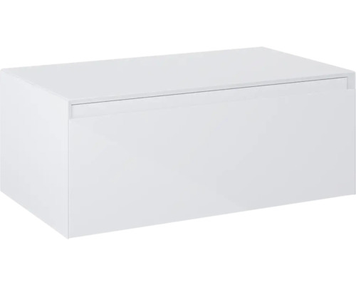 Meuble sous lavabo Jungborn DECEM lxhxp 80x31.9x45.8 cm blanc brillant