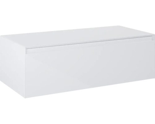 Meuble sous lavabo Jungborn DECEM lxhxp 100x31.9x45.8 cm blanc brillant