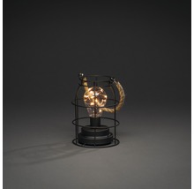 Lampe de table décorative avec design en cage et poignées en corde