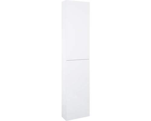 Armoire haute Jungborn lxhxp 40x180x12.6 cm blanc haute brillance