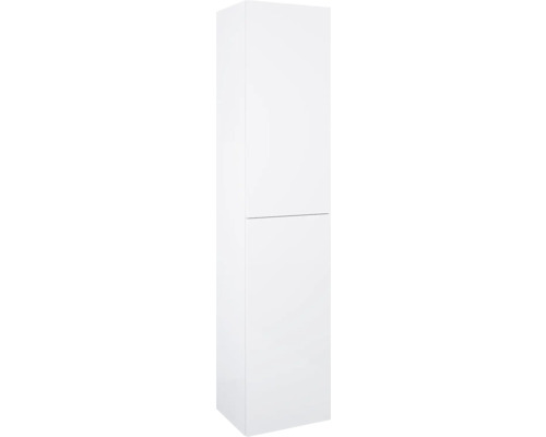 Armoire haute Jungborn lxhxp 40x180x35.2 cm blanc haute brillance