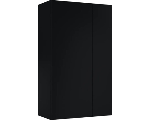 Jungborn Hängeschrank BxHxT 59.6x100x31.6 cm schwarz matt