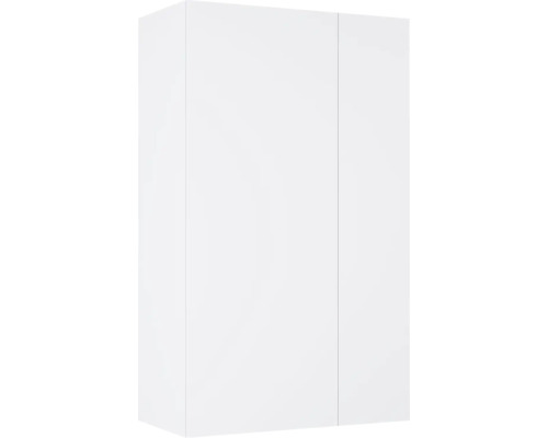 Armoire suspendue Jungborn lxhxp 59.6x100x31.6 cm blanc haute brillance