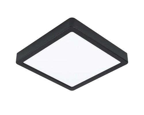 Plafonnier carré en métal avec panneau LED