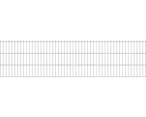 Clôture à grillage double 251x63 cm, galvanisée à chaud Structure de grille pour projets de construction