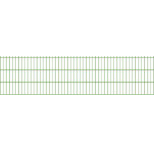 Grüner Metallzaun für den Garten