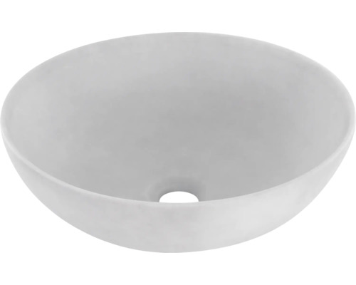 Lavabo à poser Slim lavabo 39,5 x 39,5 cm gris clair mat émaillé 38.010.82